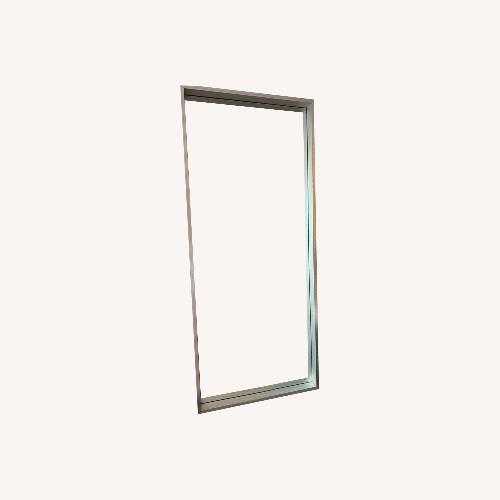 Used Floor Mirror With Brushed Alluminum Frame for sale on AptDeco