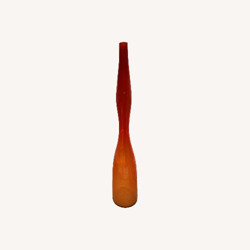 Used 1970S Orange Glass Vase for sale on AptDeco