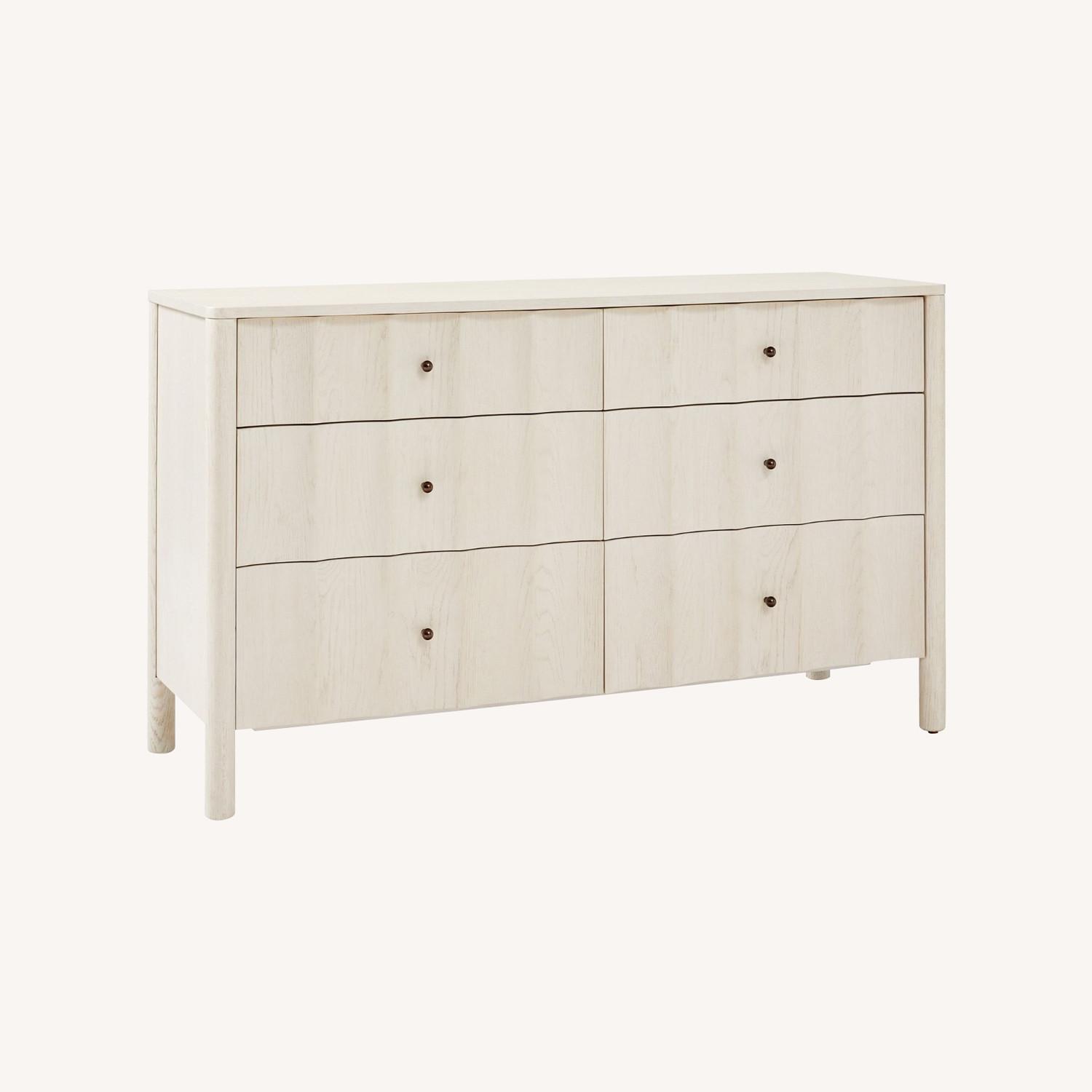 West Elm Scalloped 6-Drawer Dresser (56") - image-0