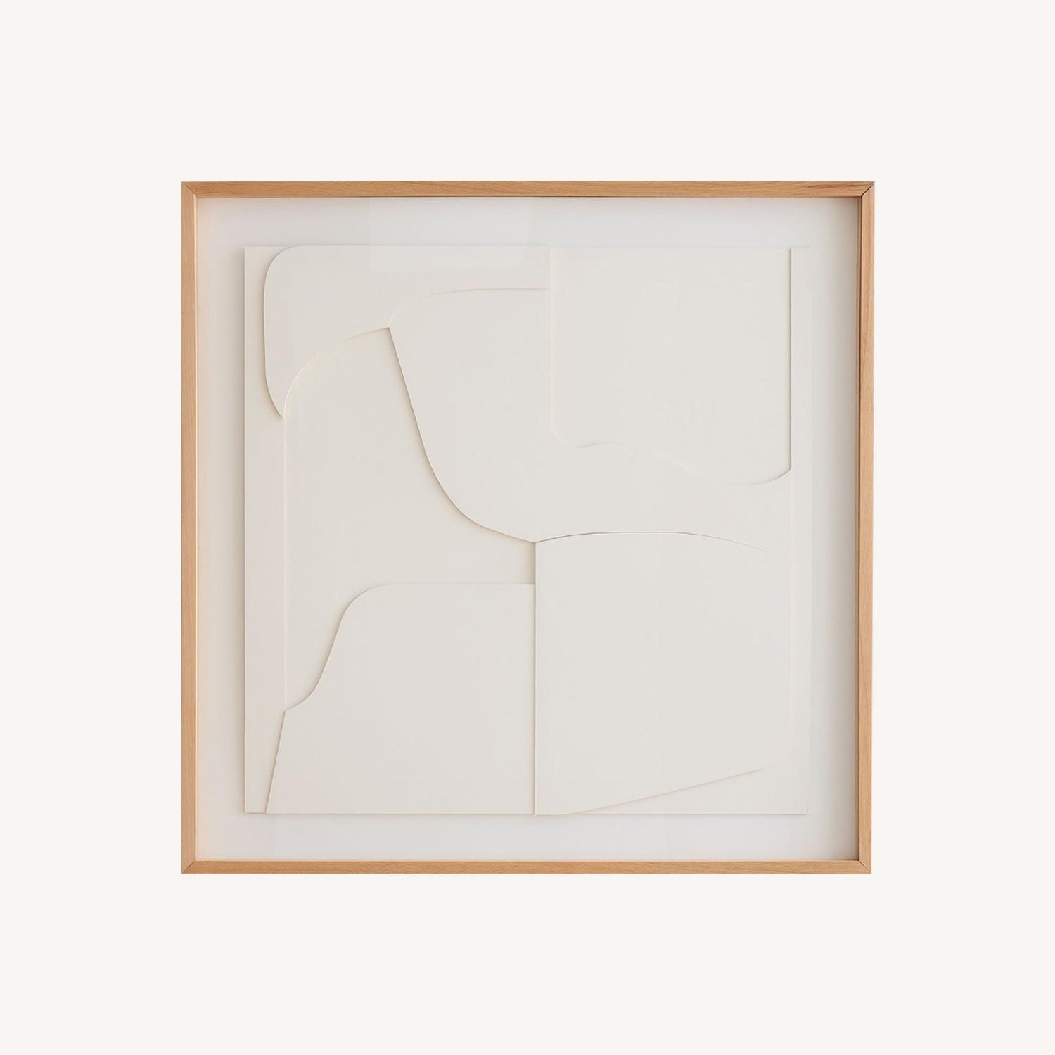 West Elm Rowan Layered Paper Dimensional Wall Art - image-0