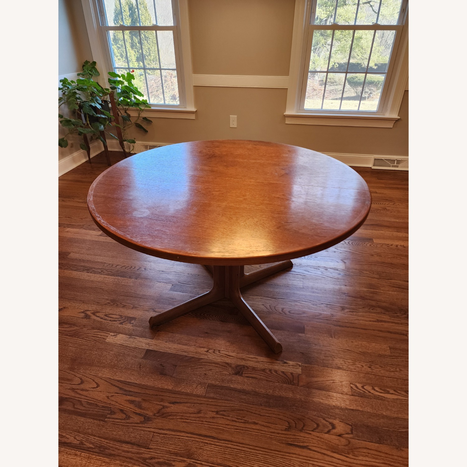 Midcentury Danish Dining Table W 2 Extensions - image-5