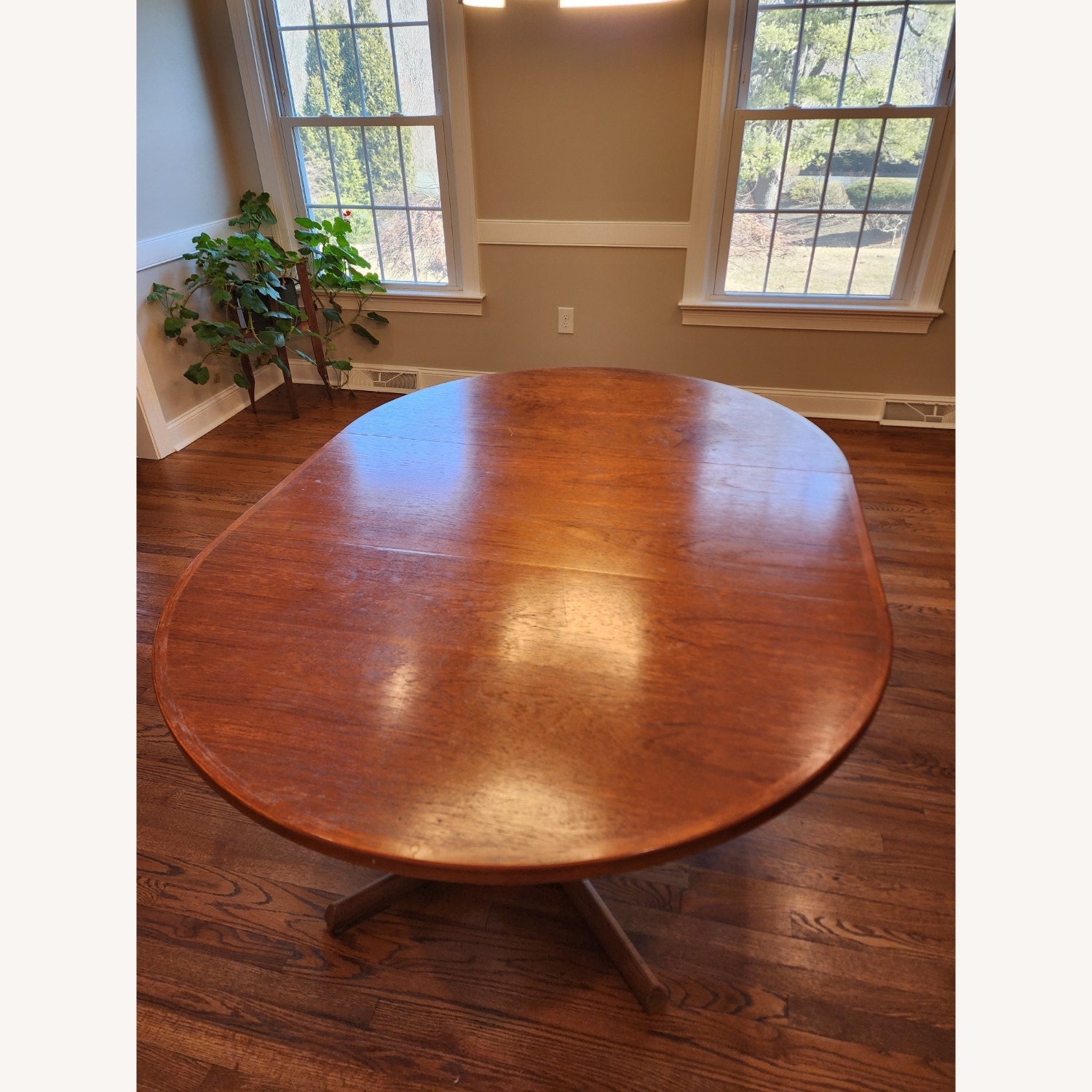 Midcentury Danish Dining Table W 2 Extensions - image-4