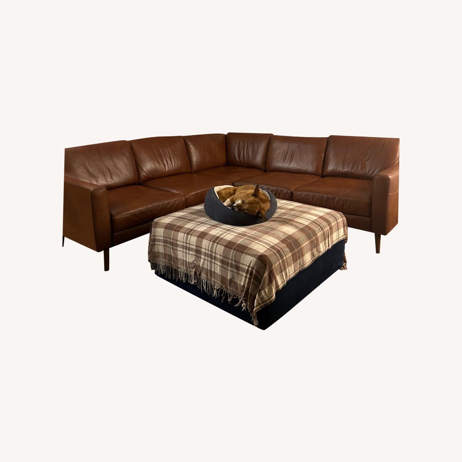 Burrow Nomad 5 Piece Leather Sectional