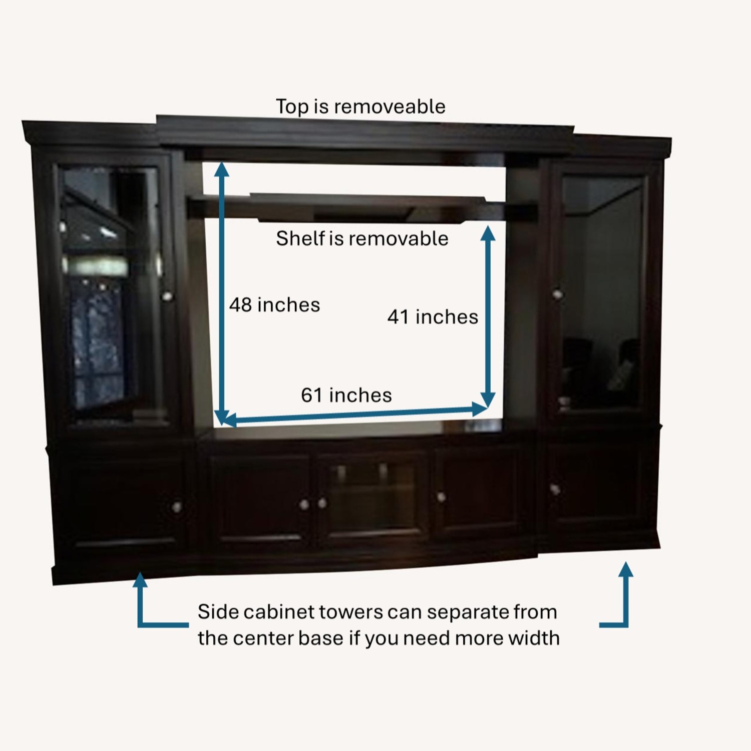 Legacy Classic Walnut 5 Piece Media Center - image-5