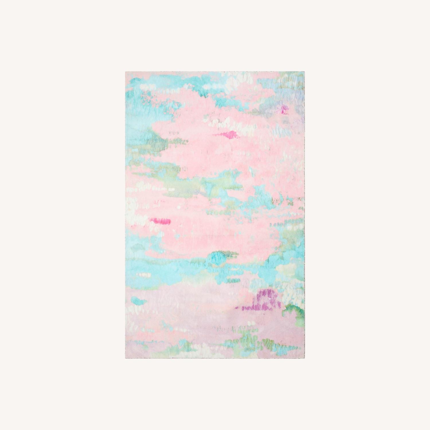 Pottery Barn Clara Watercolor Rug 3x6 - image-0