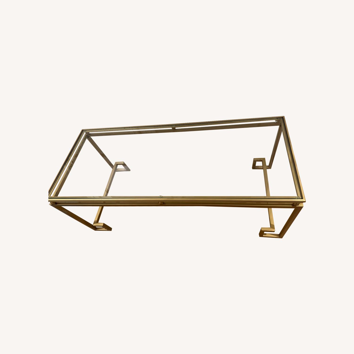 Bronze and Glass Coffee Table - image-0