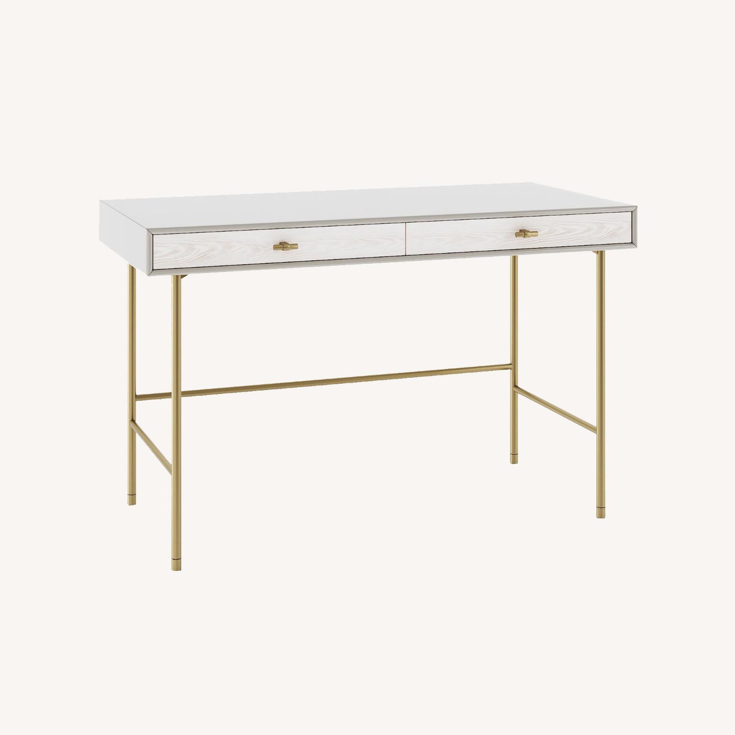 West Elm Modernist Wood & Lacquer Desk (47") - image-0
