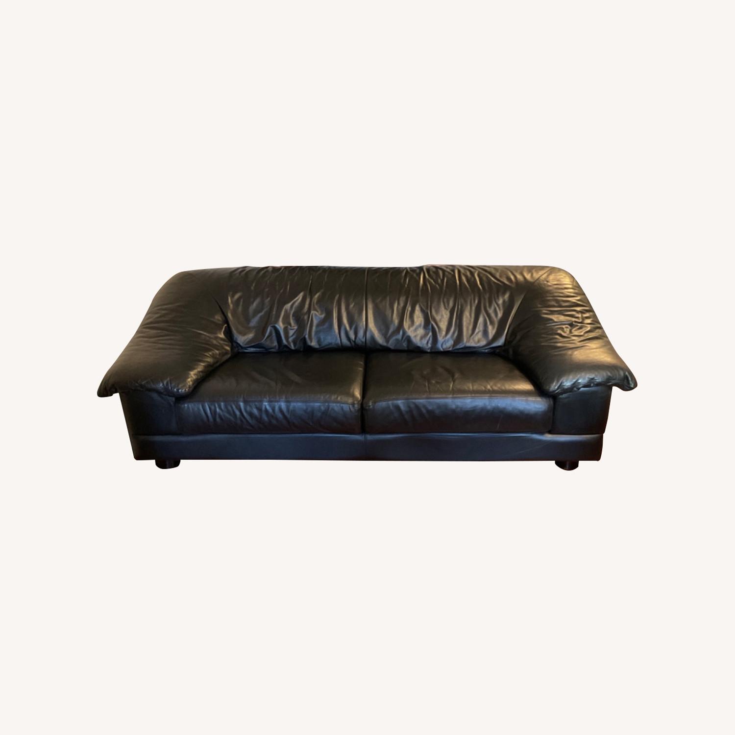 Molinari Black Pillow Sofa - image-0