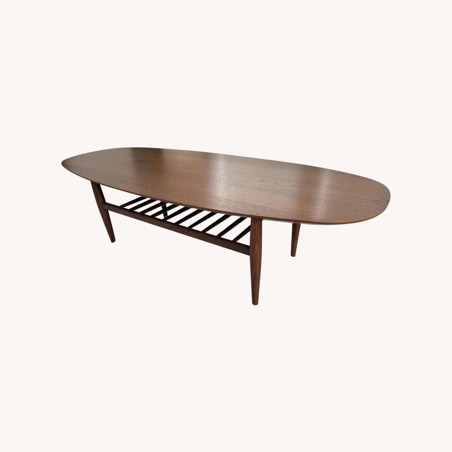 Article Lenia Walnut Oval Coffee Table - image-0