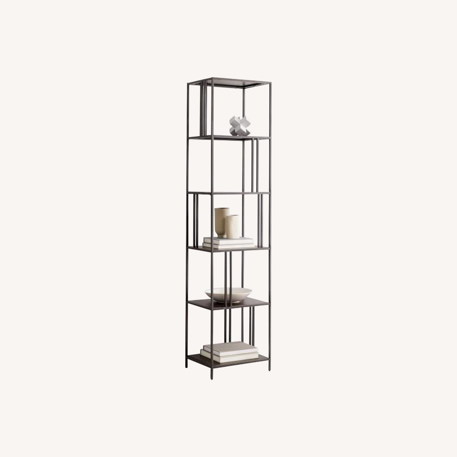 West Elm Profile Bookcase 18" Dark Bronze - image-0