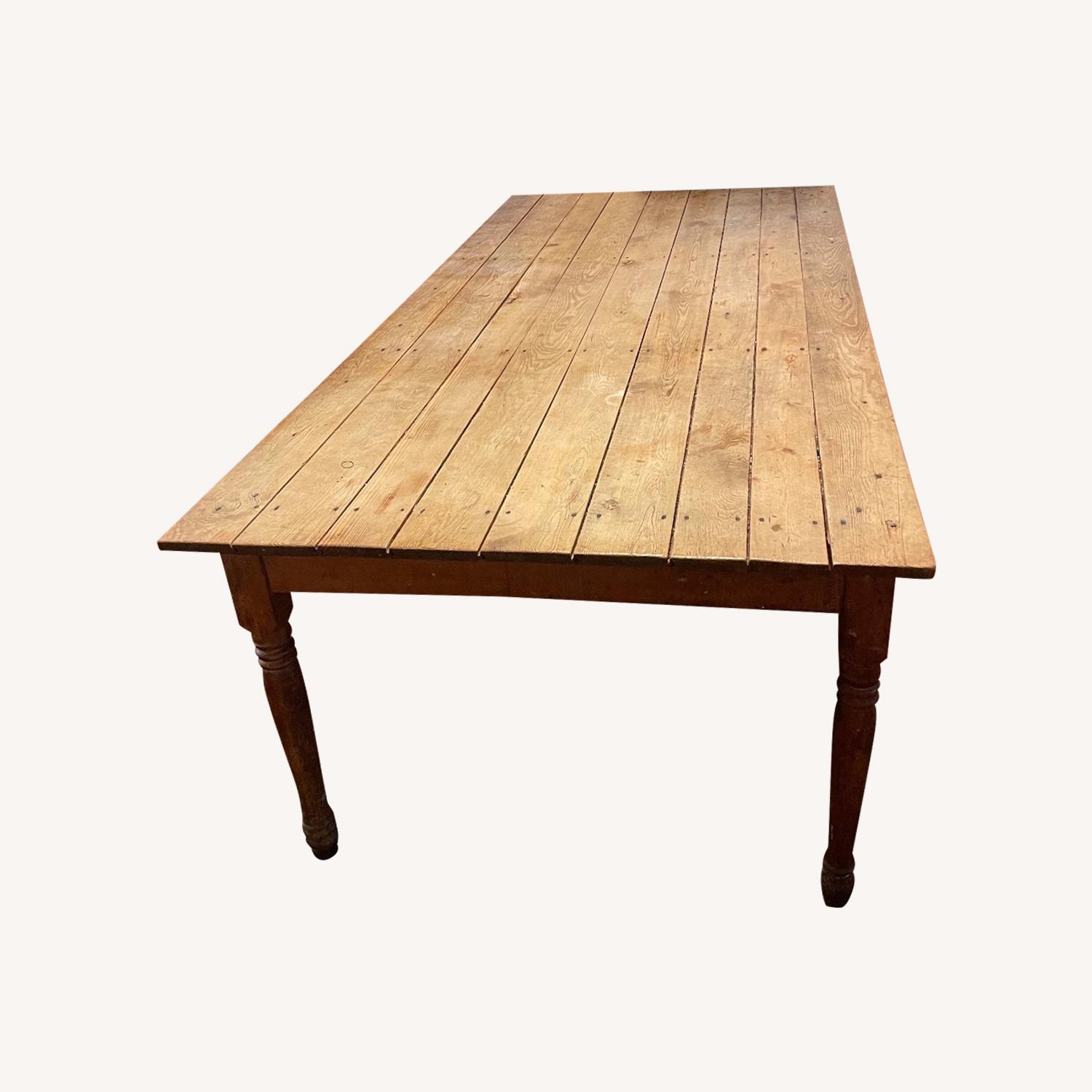 Rustic Vintage Farm House Dining Table - image-0