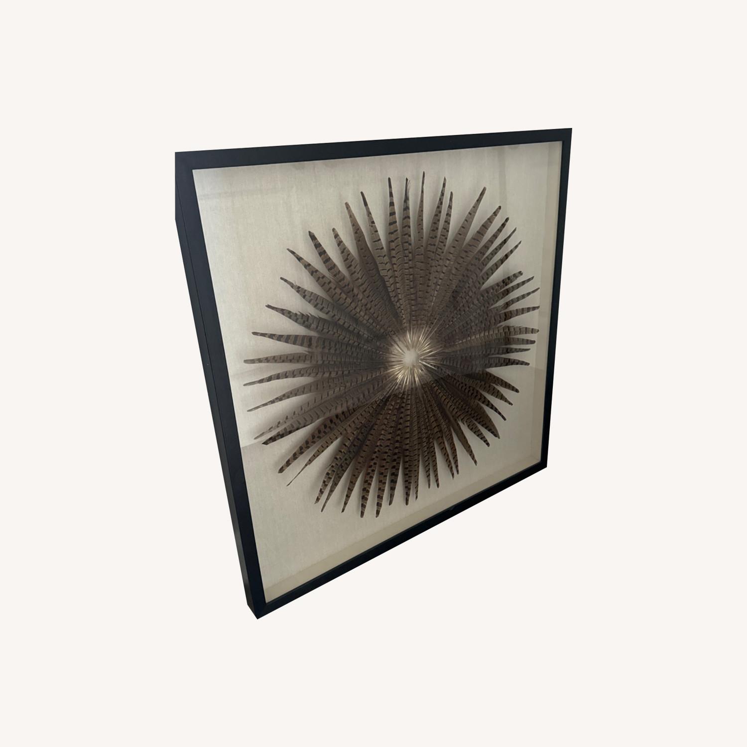 Uttermost Feather Burst Shadow Box Art - image-0