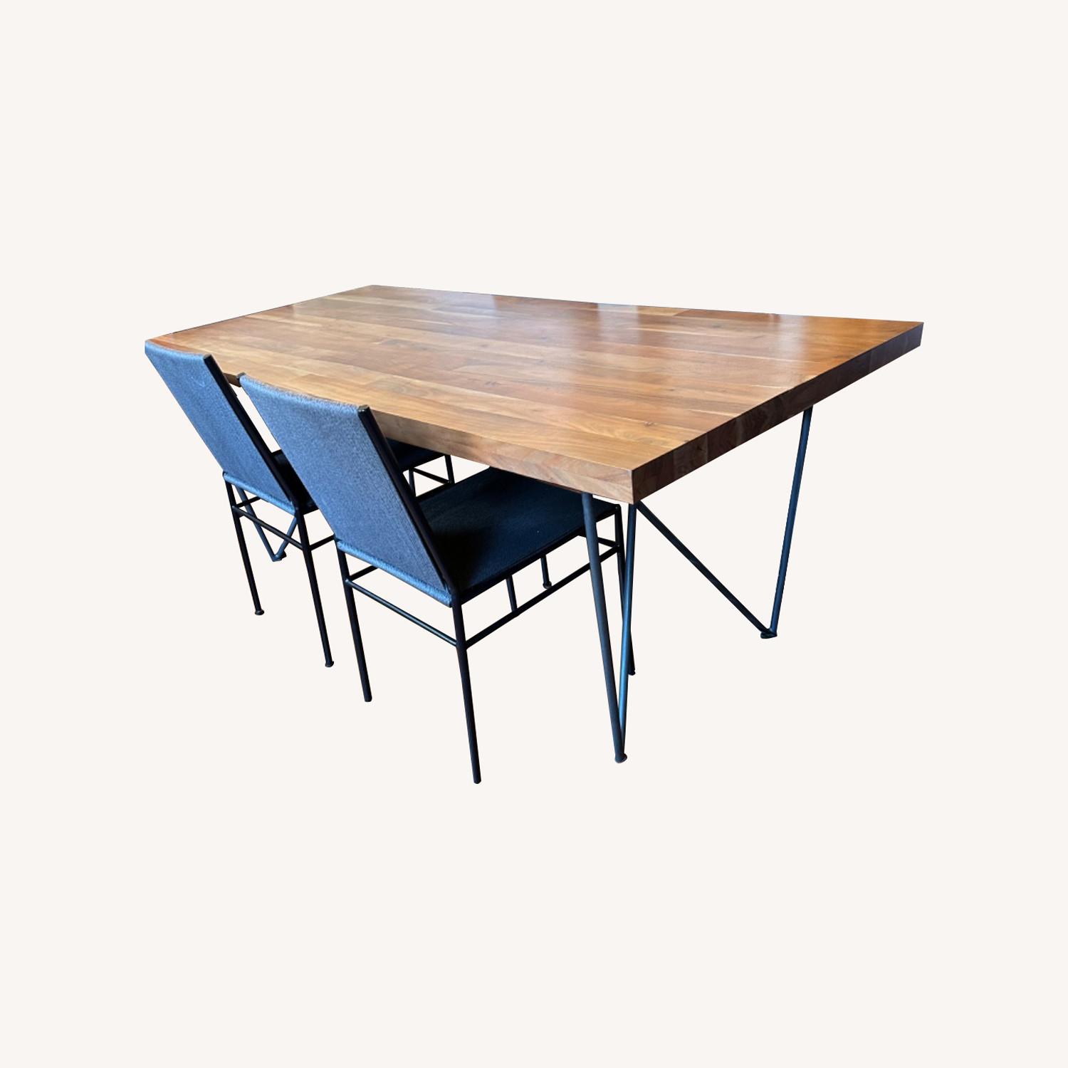 CB2 Dylan Dining Table Modern - AptDeco