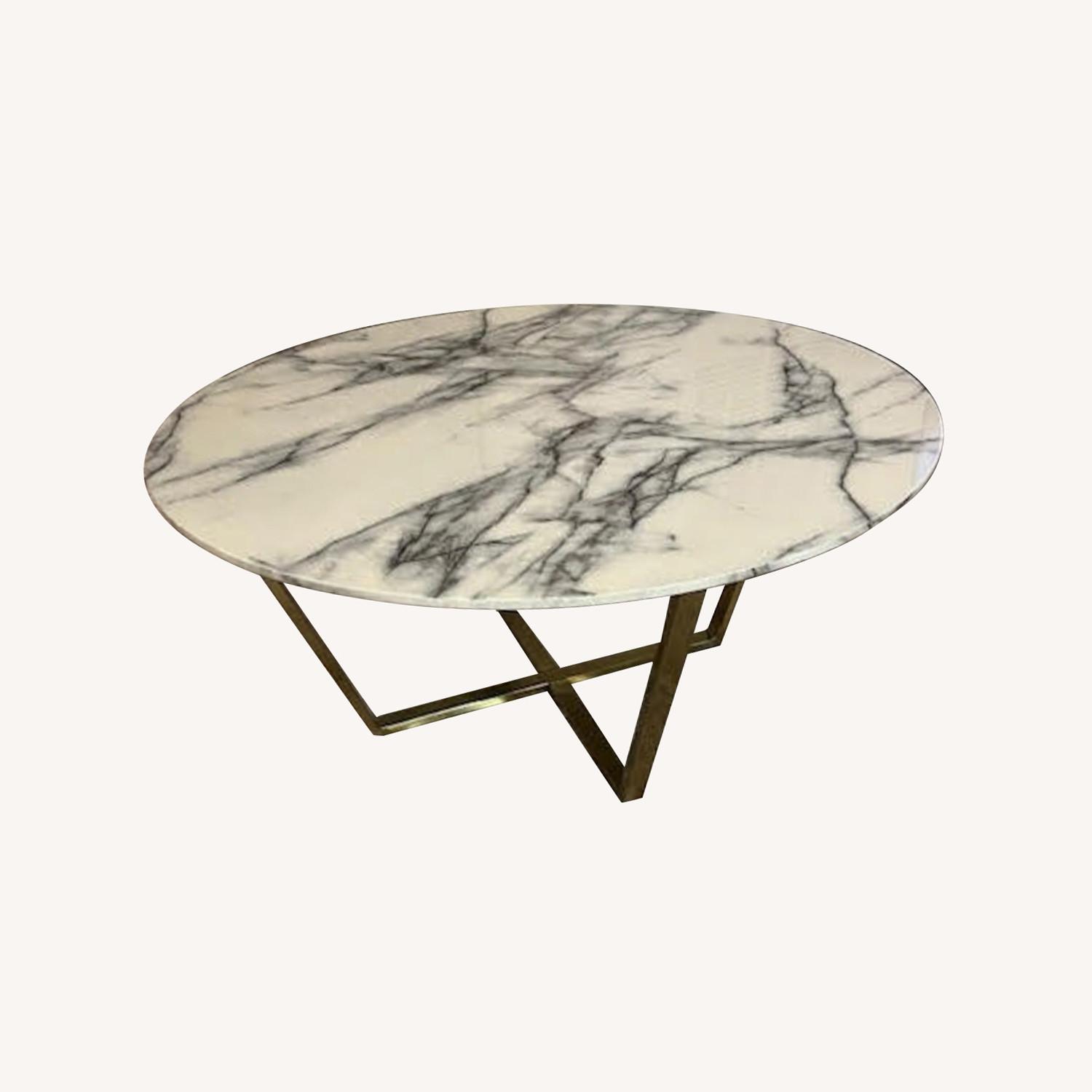 Wayfair Faux Marble Round Coffee Table - image-0