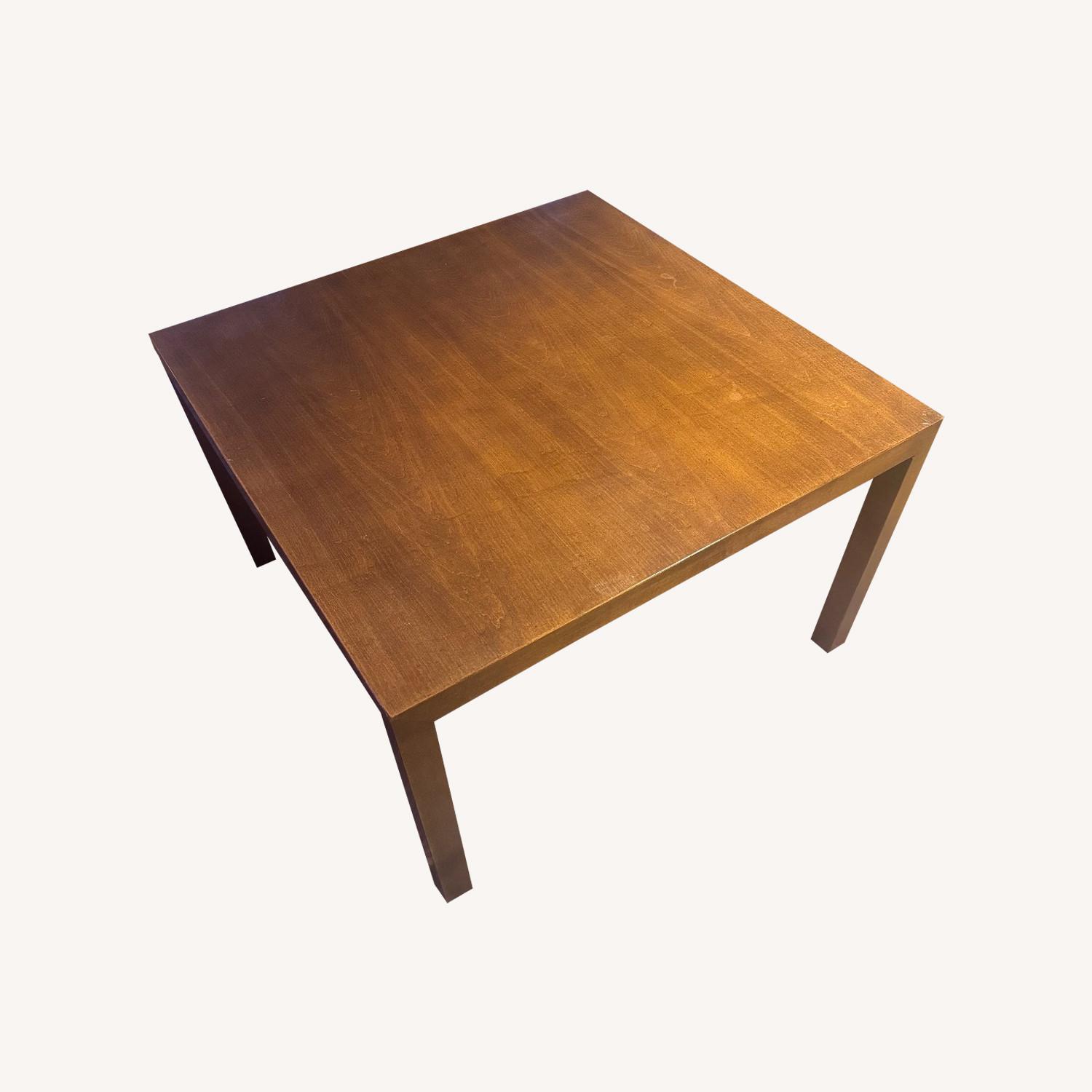 Founders Solid Walnut 32" Square Parsons Table - image-0