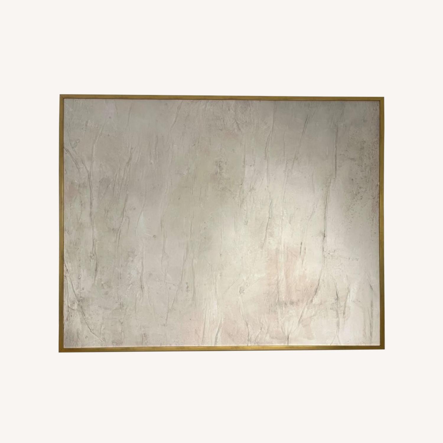 Restoration Hardware 73x61 Canvas Painting w Gold Frame - image-0