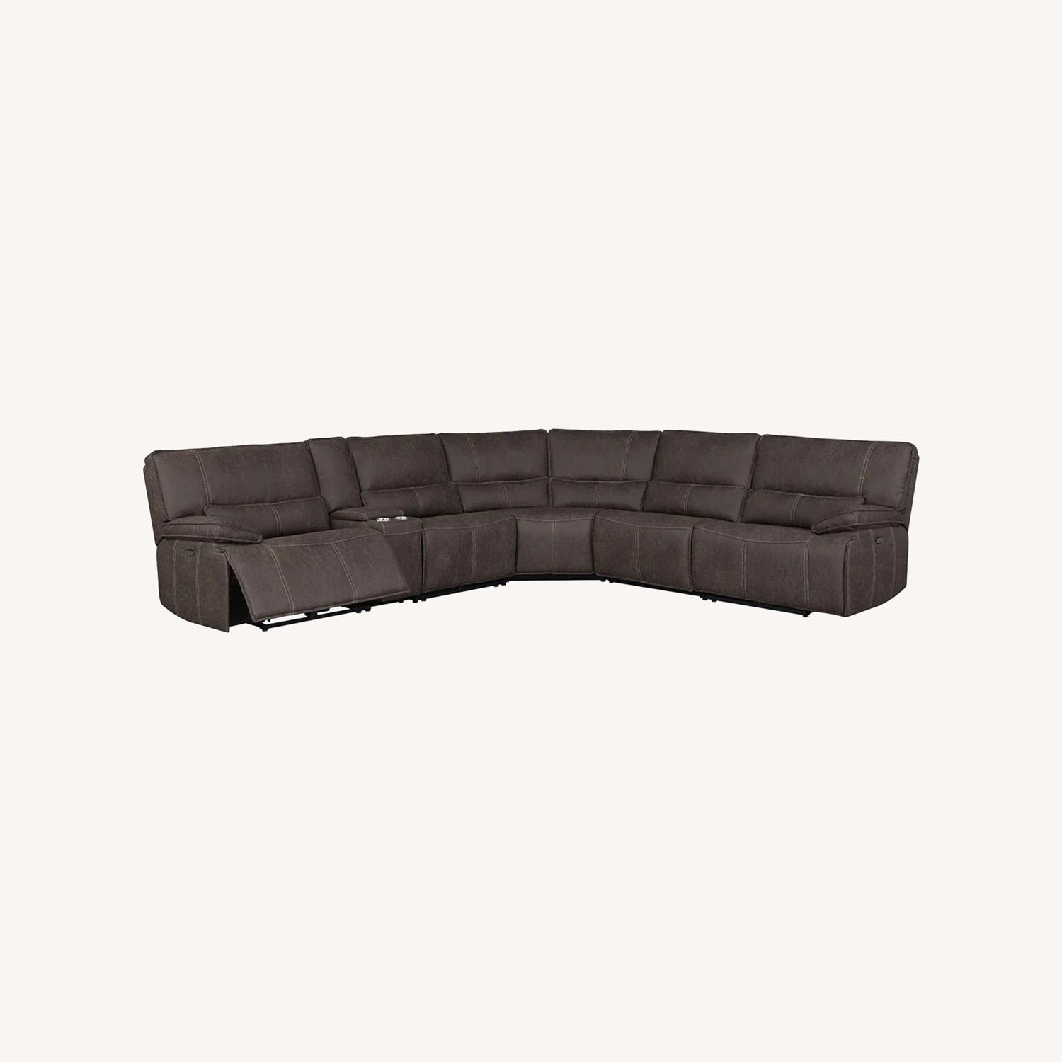 Leggett & Platt Fletcher 6-Piece Fabric Reclining Sectional - image-0