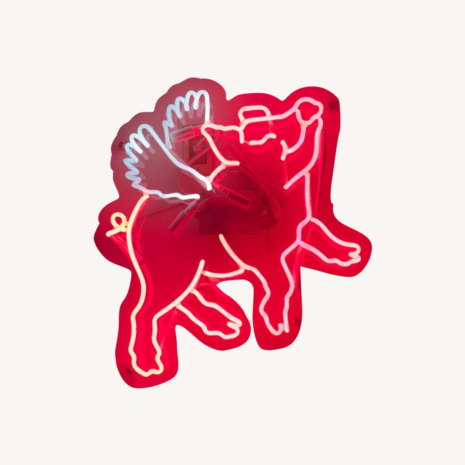 Light UP "When Pigs Fly" Wall Art Sign - image-0