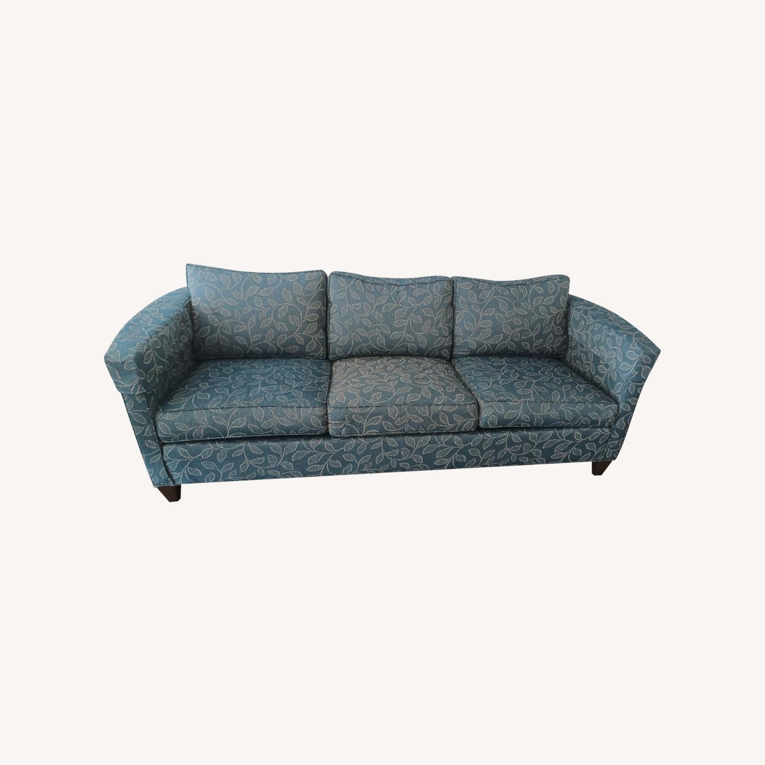 Solid Ethan Allen Fabric Printed 3 Seater Sofa - image-0