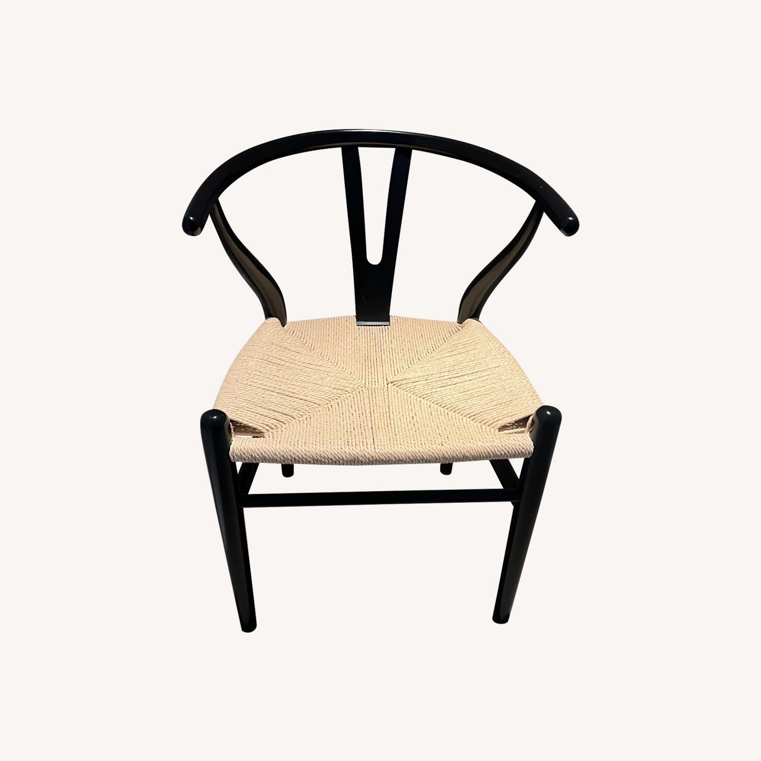 Wayfair Set of Solid Wood Weave Dining Chairs