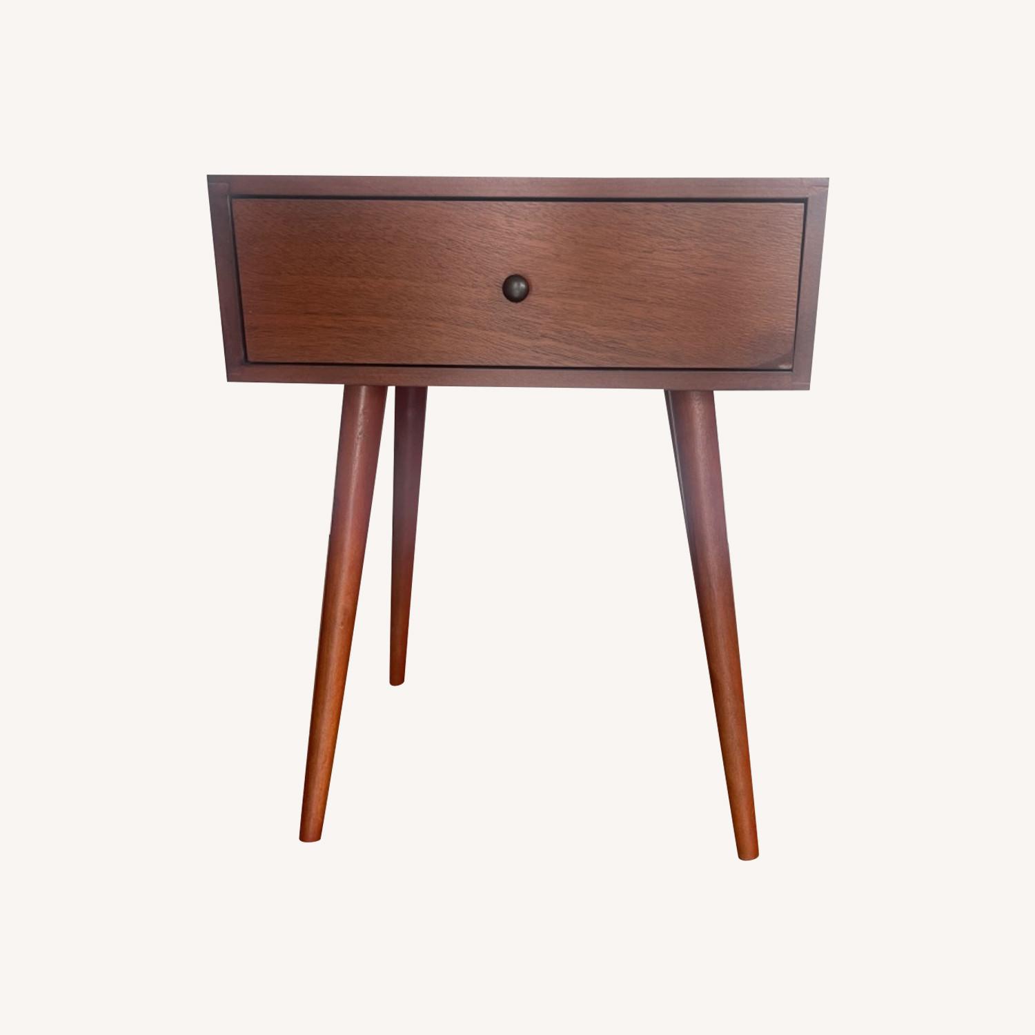 Walnut End Table/Nightstand - image-0