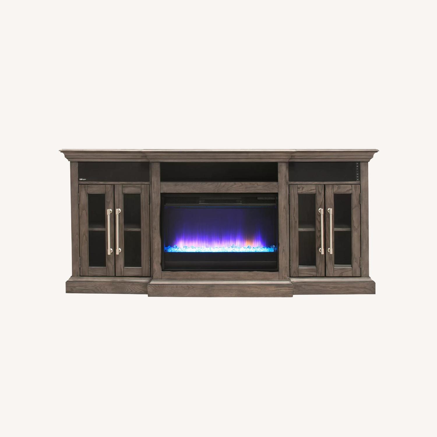Raymour & Flanigan 32" Electric Fireplace TV Console - image-0