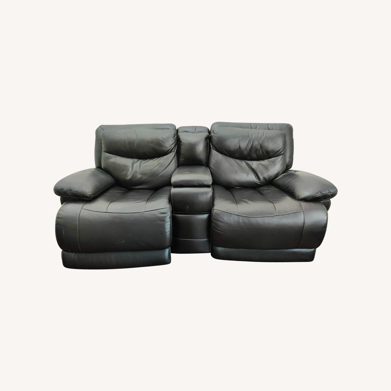 Star Dexter Leather Power Reclining Console Loveseat - image-0