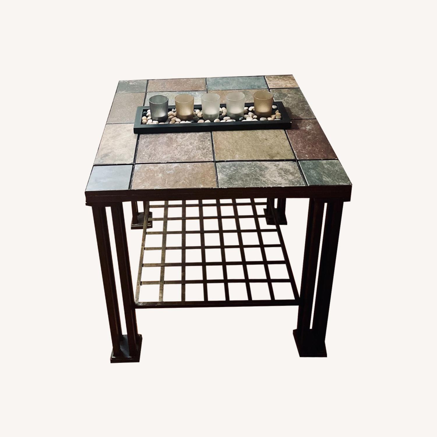 Jennifer Convertibles Slate Tile End Tables - image-0