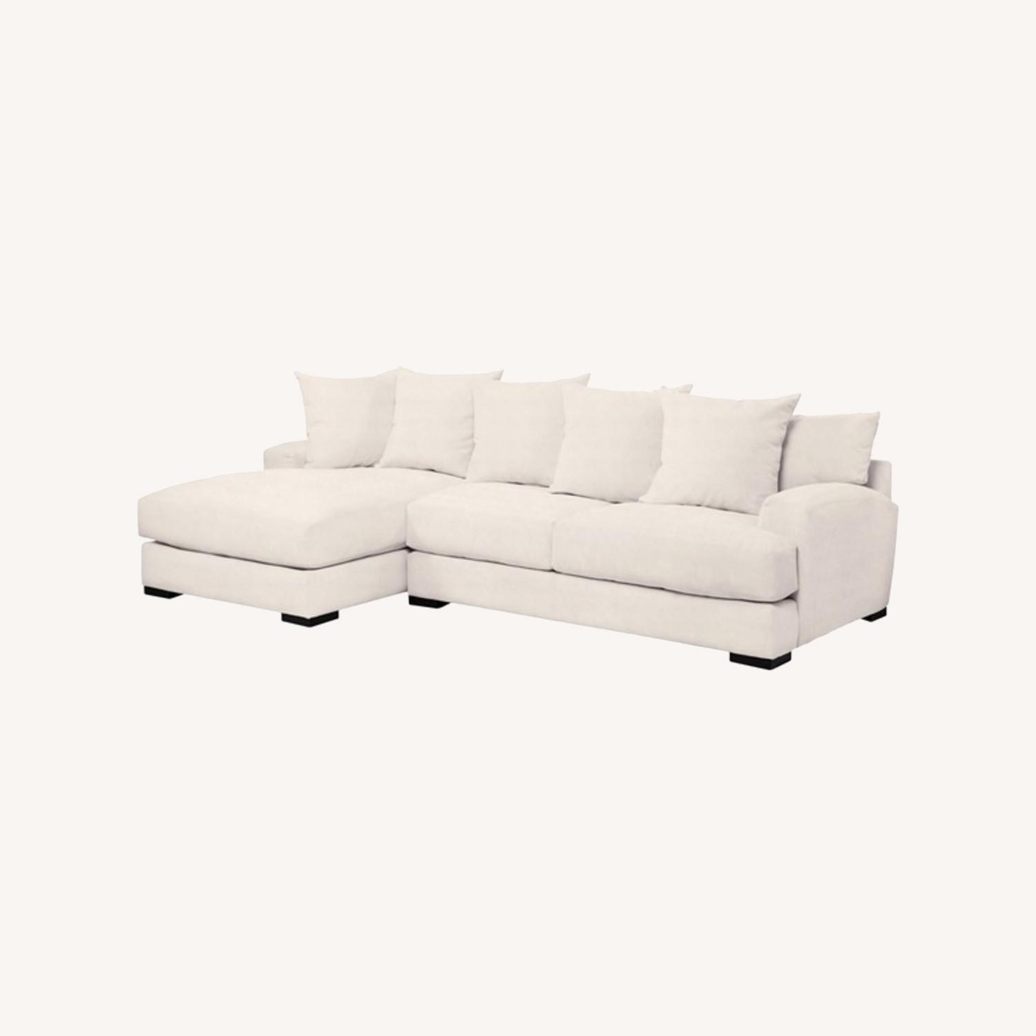 Z Gallerie Stella Sectional Left Chaise - AptDeco
