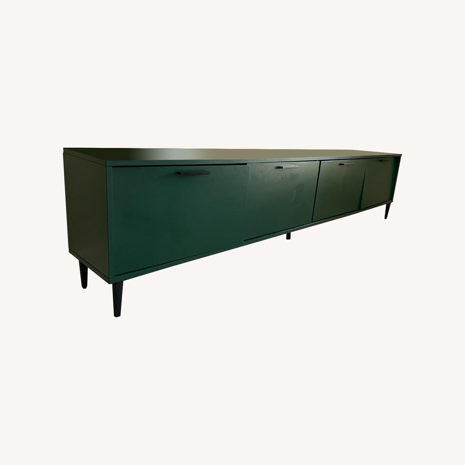 Scandinavian TV Stand with Cabinet - image-0