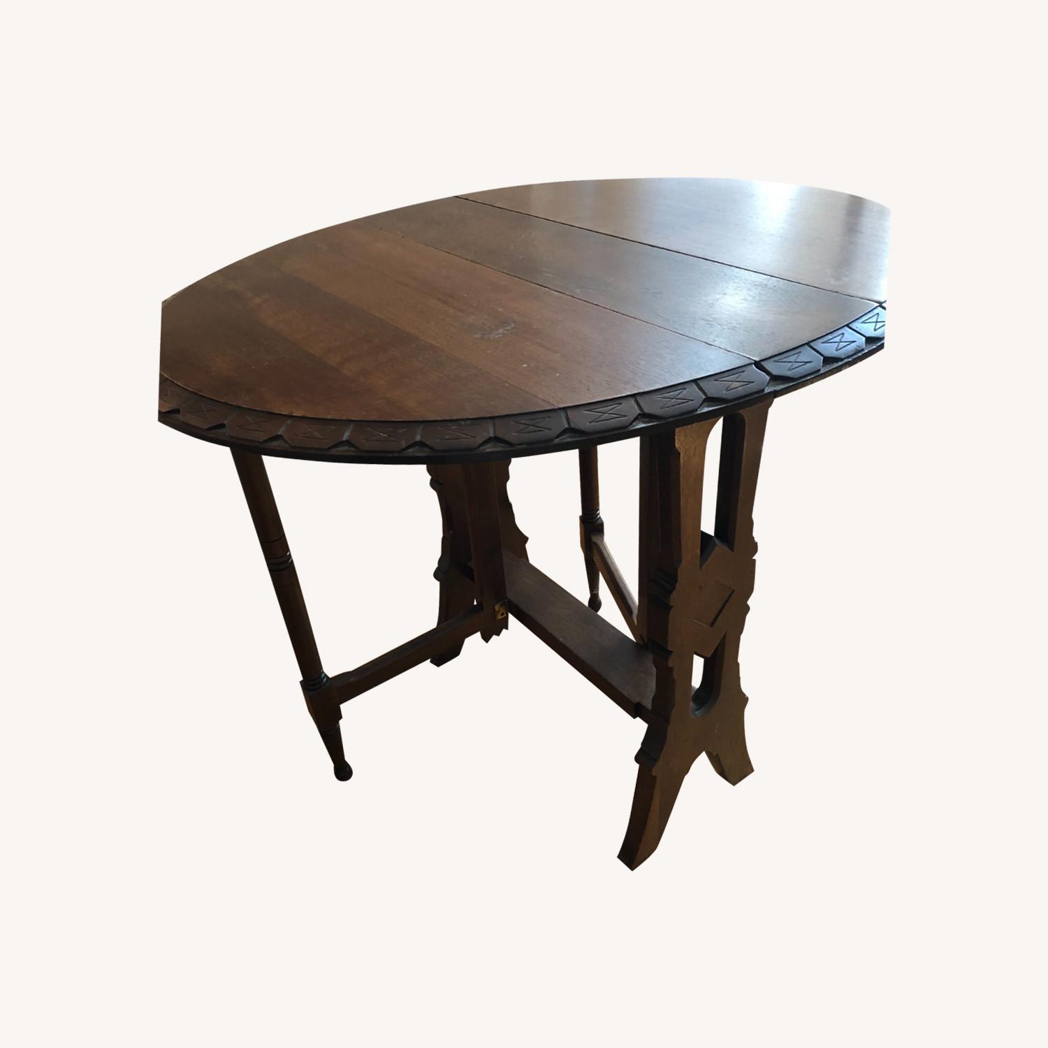 Antique Folding tableアンティークテーブル Antique Folding Table, Rustic Wooden Collapsible Table - Etsy