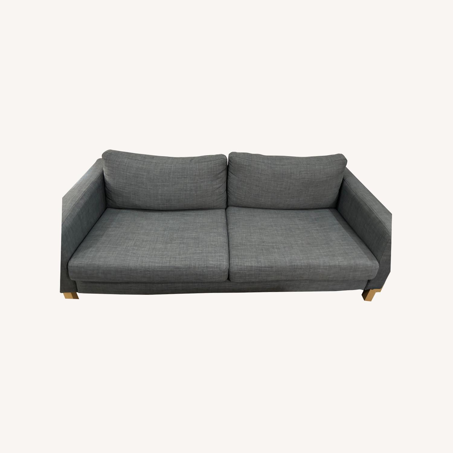 IKEA Karlstad Grey Couch - AptDeco
