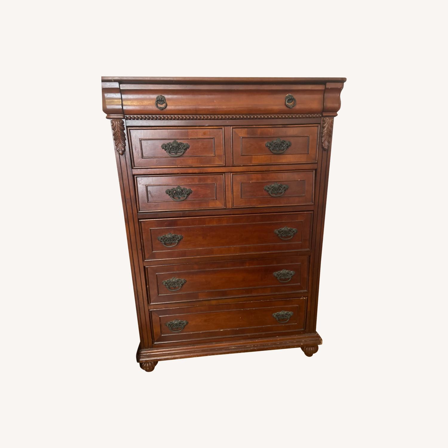 Mahogany Davis Intl 6 Drawer High Chest - image-0