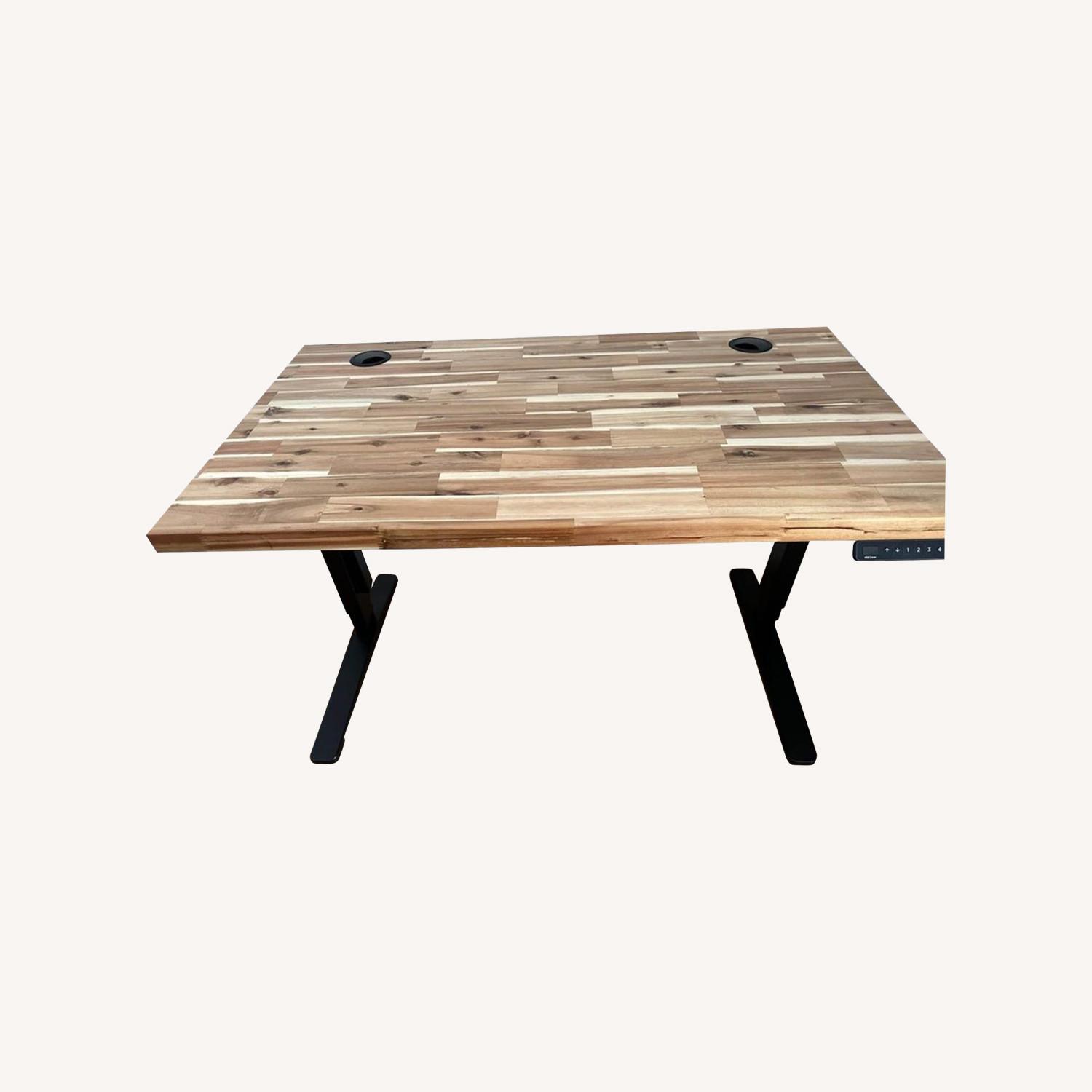 Uplift Standing Desk with Acacia Butcher Block Top - image-0