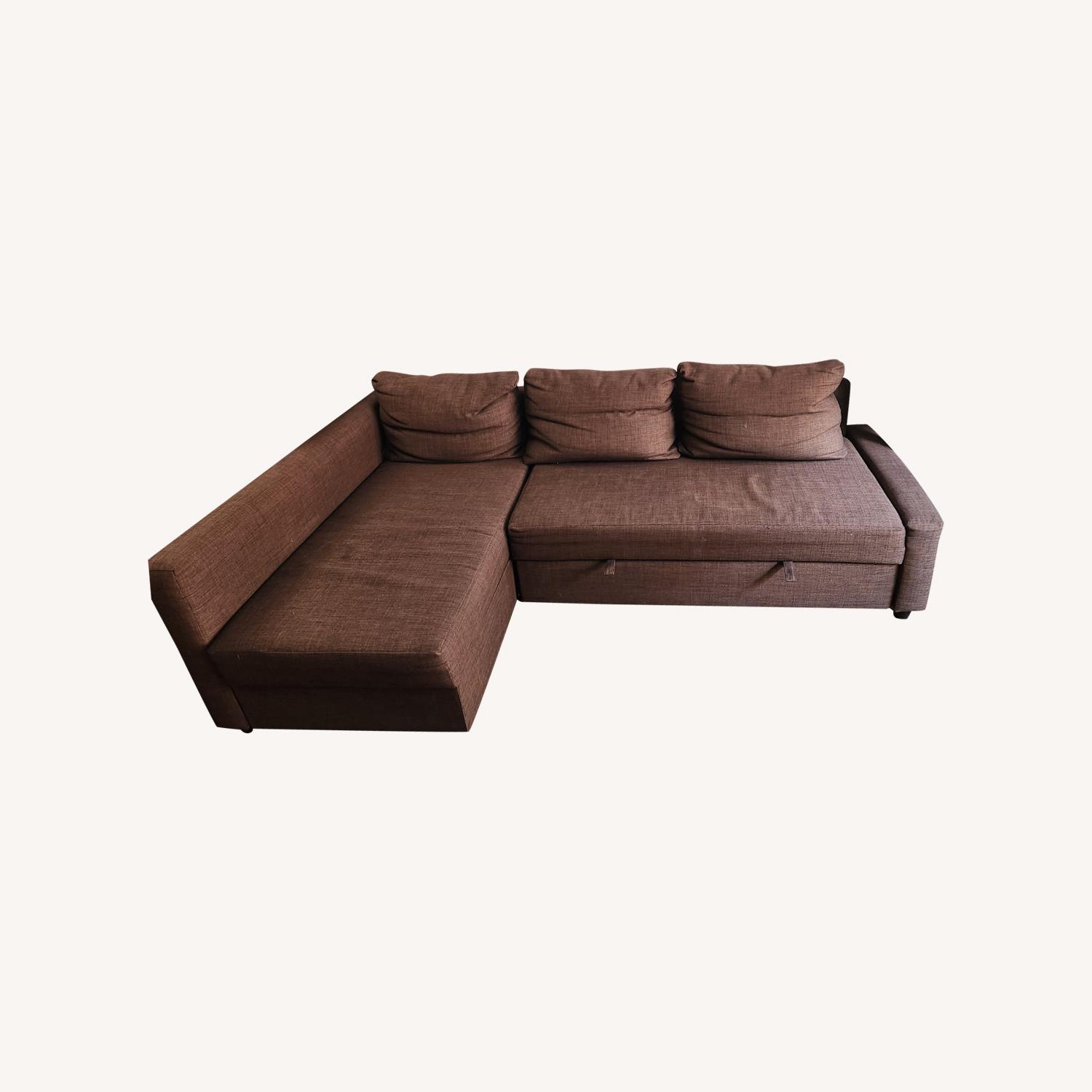 IKEA ソファベッド フリーヘーテン ブラウン