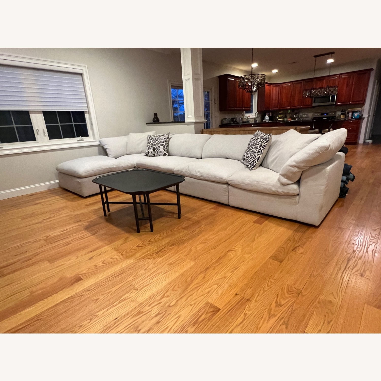 Restoration Hardware Cloud Modular Linen 5 Piece Sectional - image-8