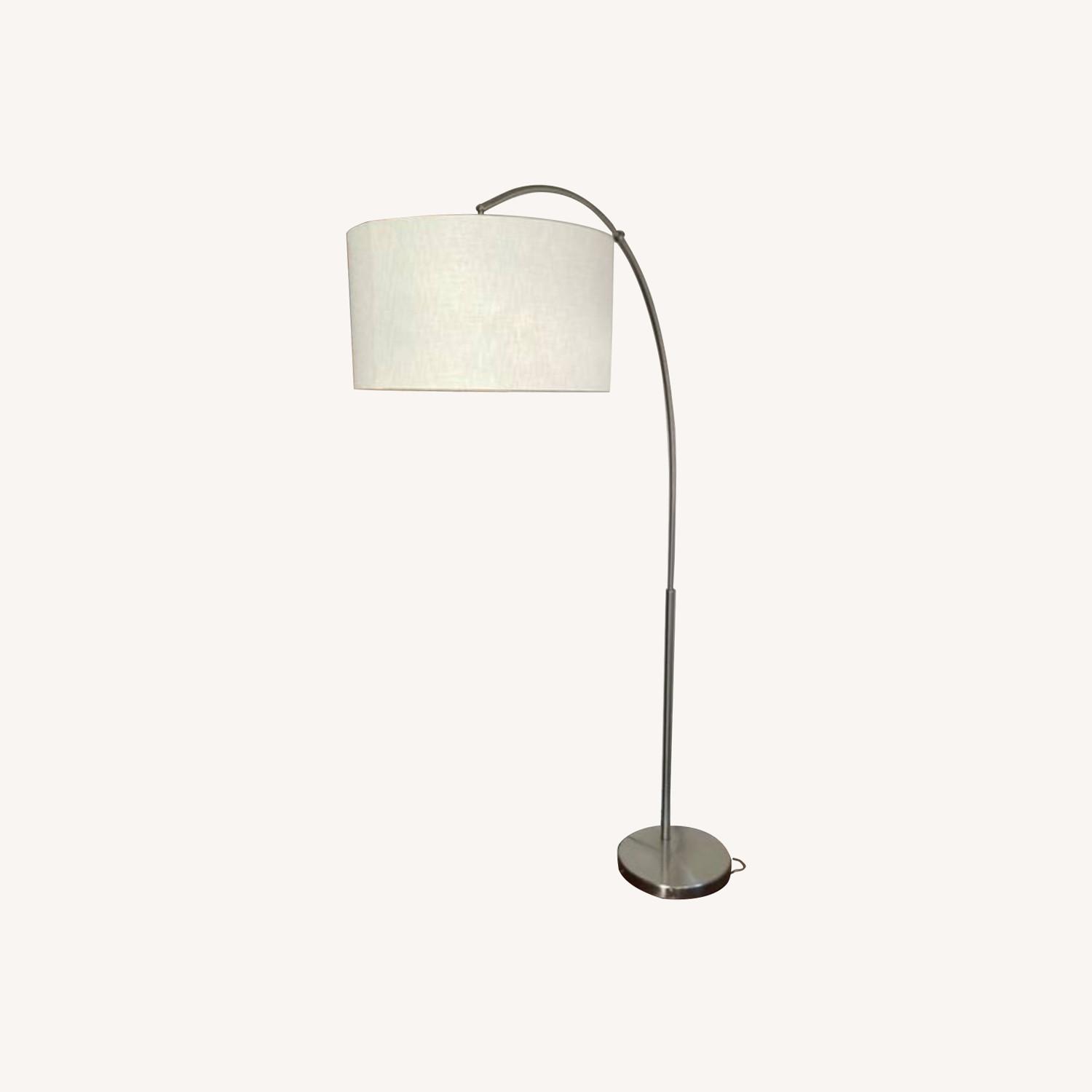 CB2 Big Dipper Arc Brushed Nickel Floor Lamp - image-0