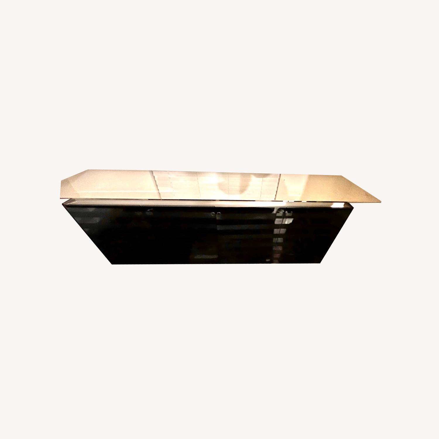 MCM Glass Mirrored Top Sideboard Buffet - image-0