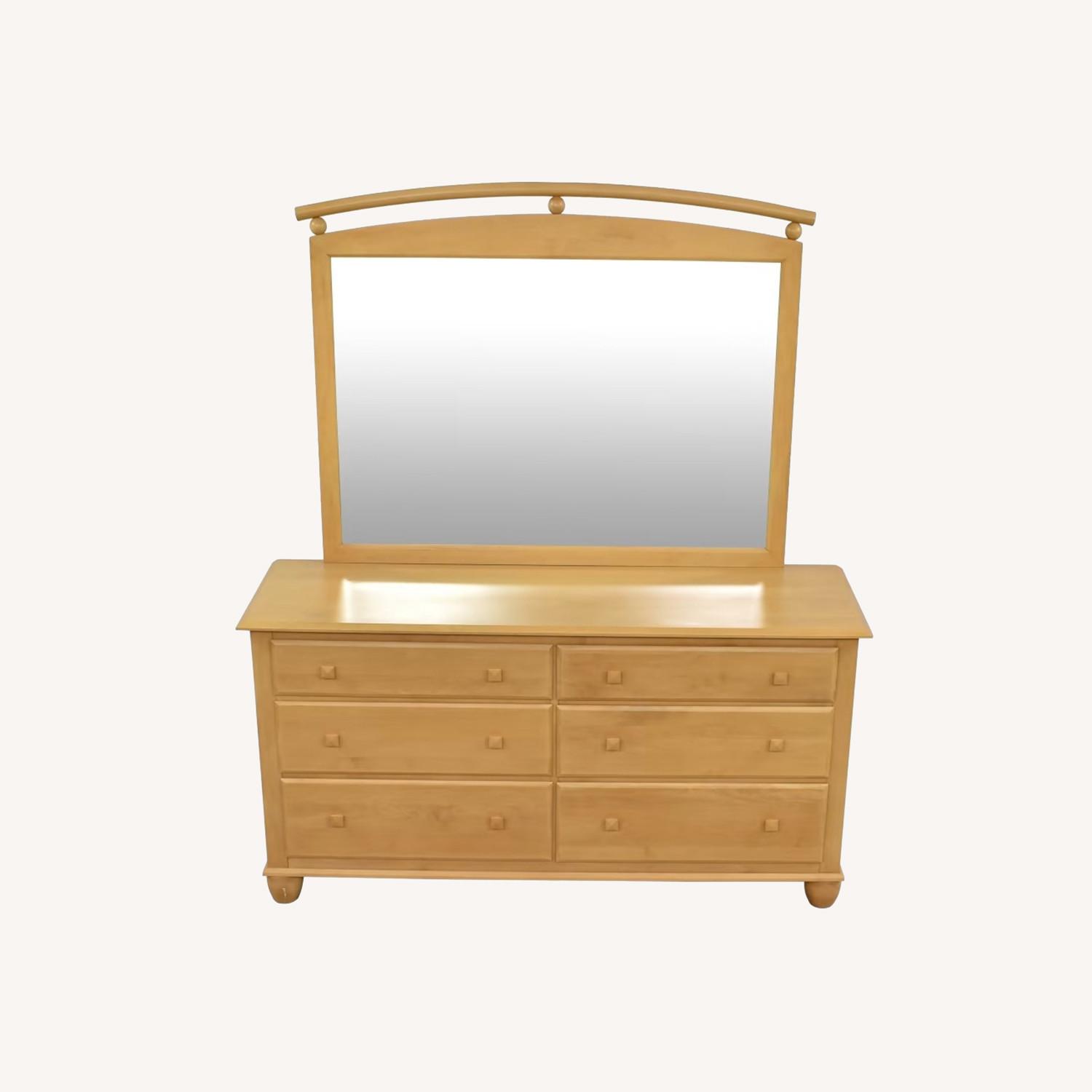 Ethan Allen Dresser & Mirror - image-0