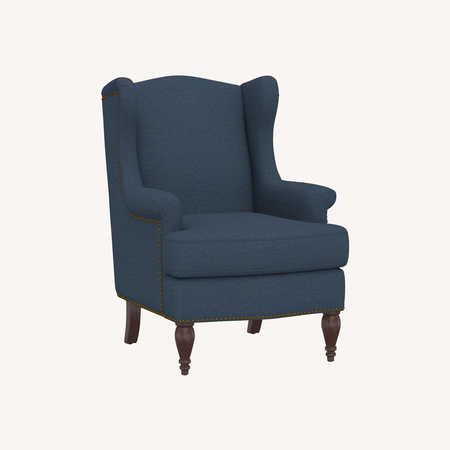 Pottery Barn Delancey Petite Wingback Armchair - image-0