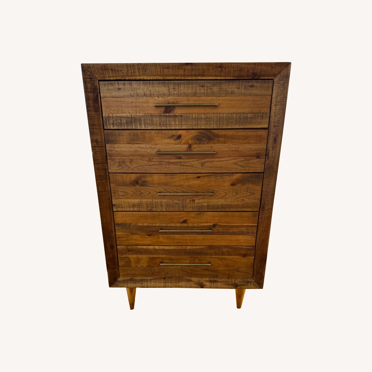 West Elm Reclaimed Wood 5-Drawer Dresser - image-0