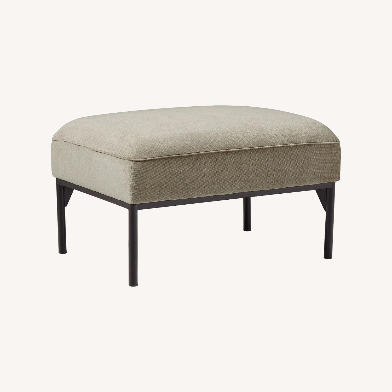 West Elm Penn Ottoman - image-0
