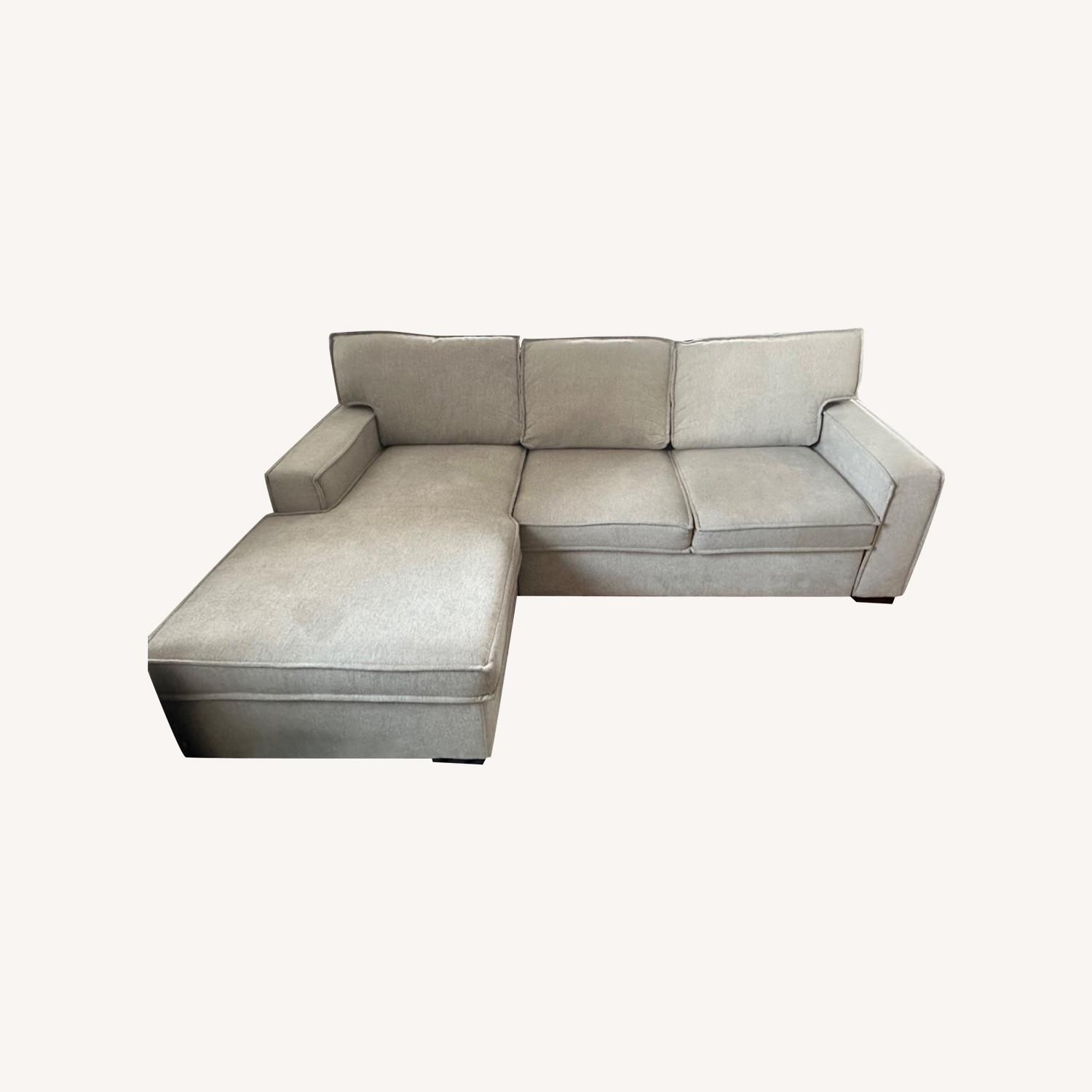 Bob's Discount Furniture Gray Sectional with Storage - image-0