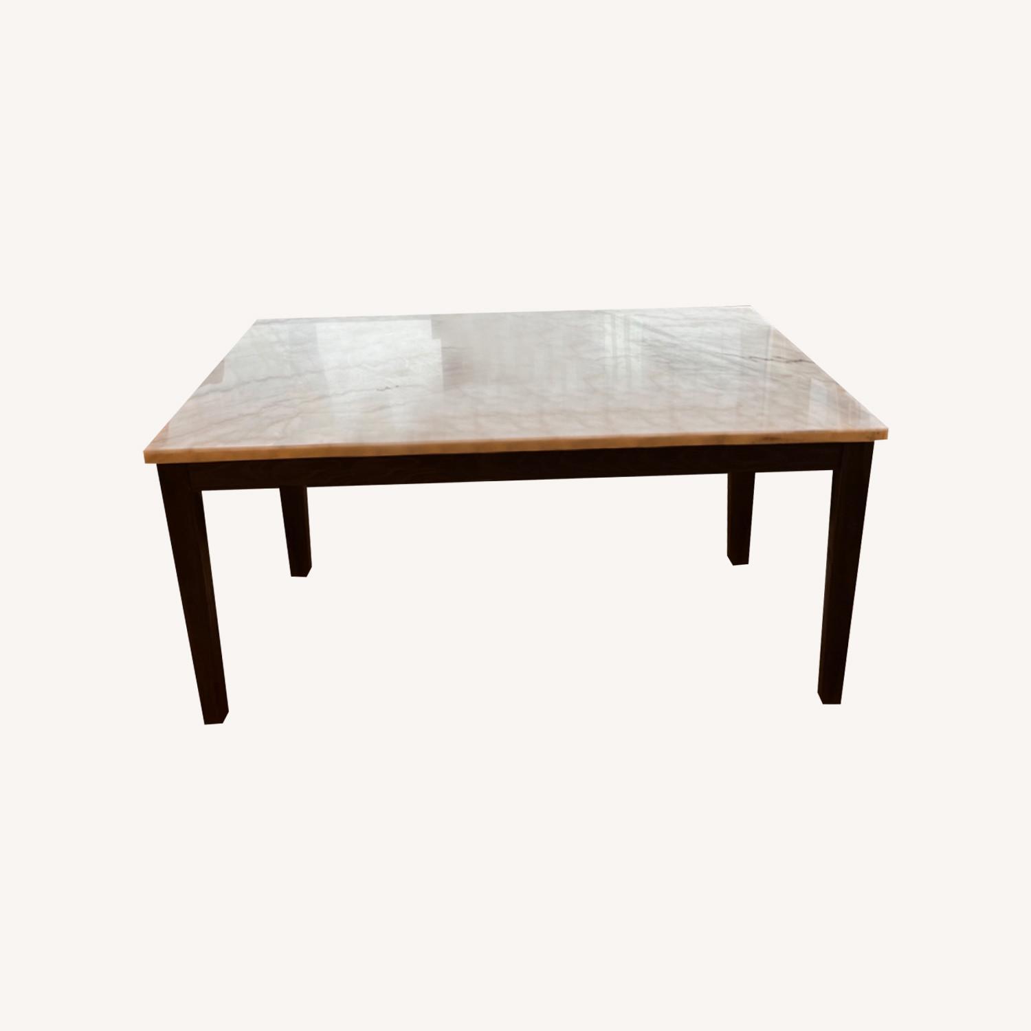 White Marble Dining Table - image-0