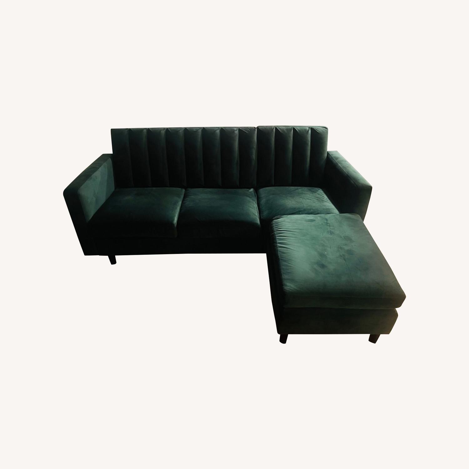 Green Sectional Sofa - image-0