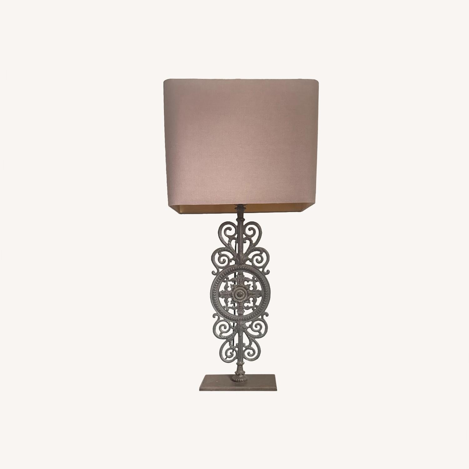 Restoration Hardware Parisian Iron Gate Table Lamps - image-0