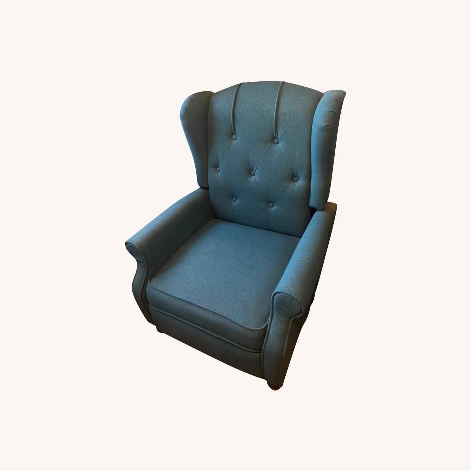 Fabric French Country Style Reclining Armchair - image-0