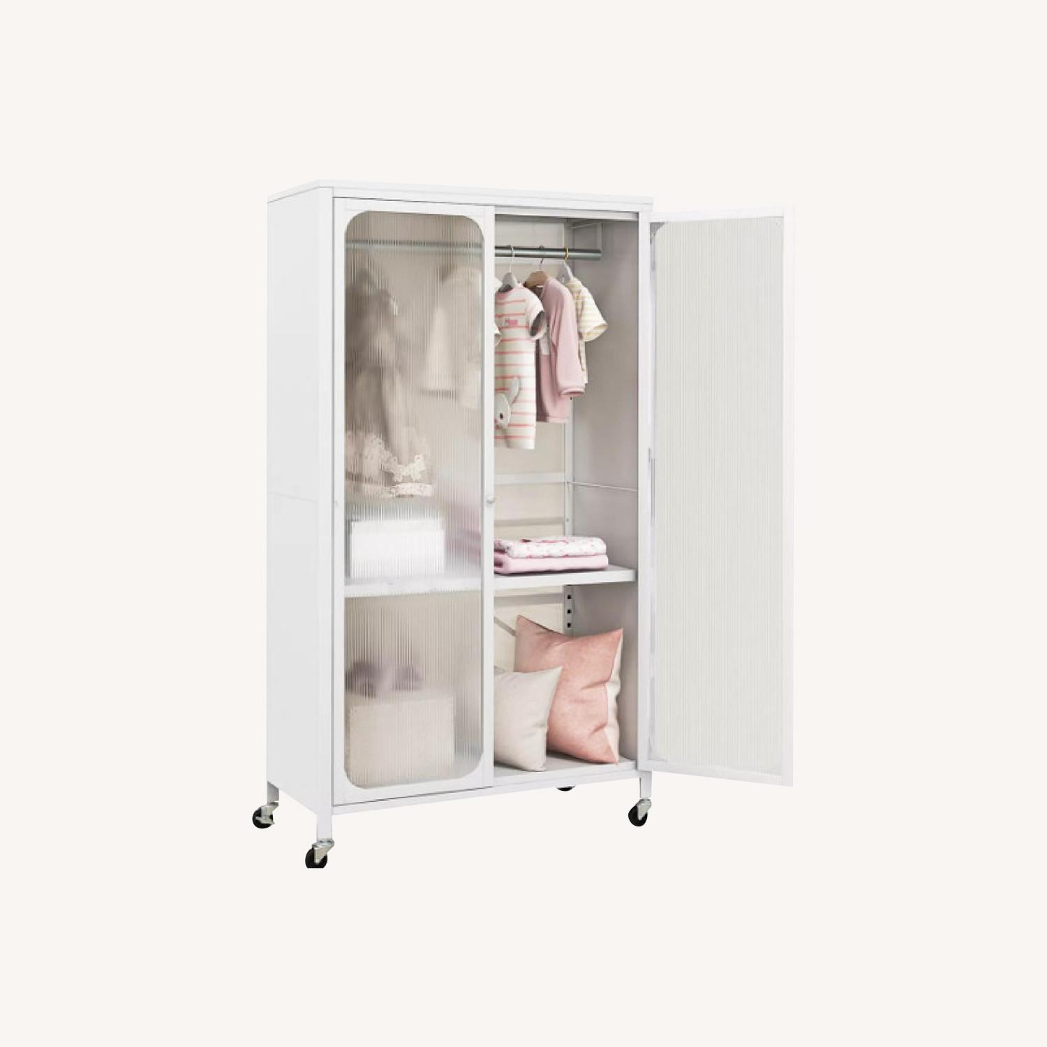 Target Storage Wardrobe Mobile with Adjustable Rod - AptDeco
