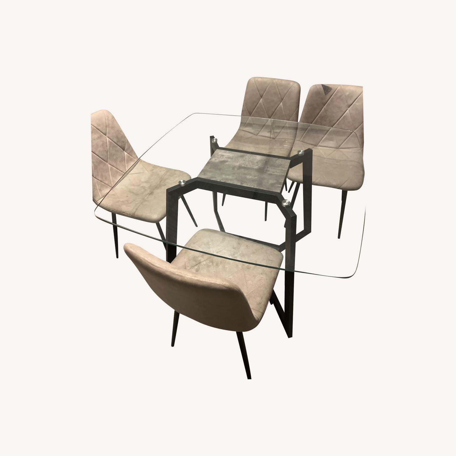 Dining Set Table (4 Chairs included ) - AptDeco