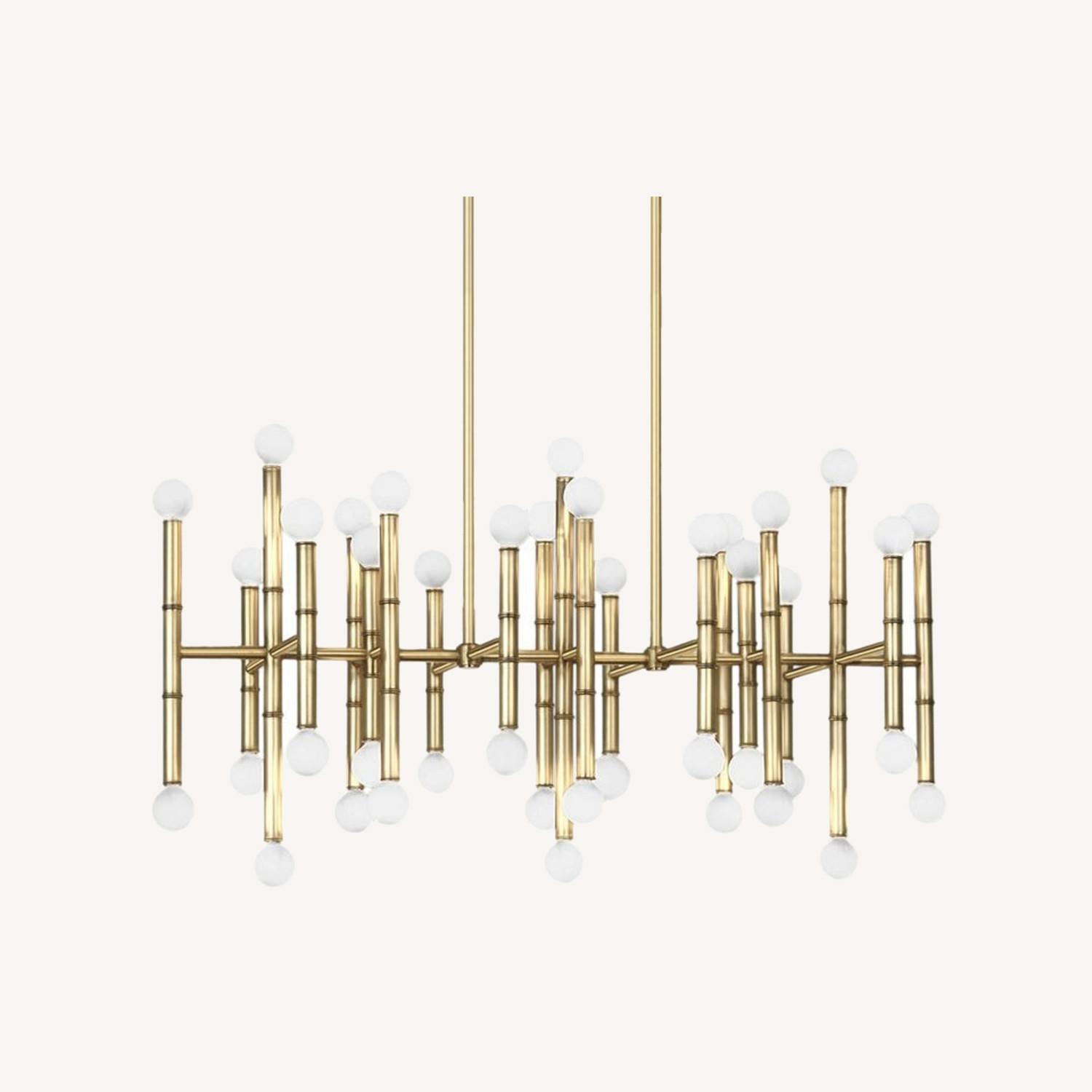 Jonathan Adler Meurice Chandelier in Brass - image-0